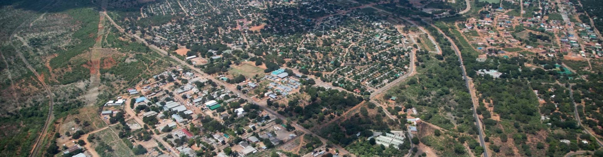 Sunset over Victoria Falls horizon