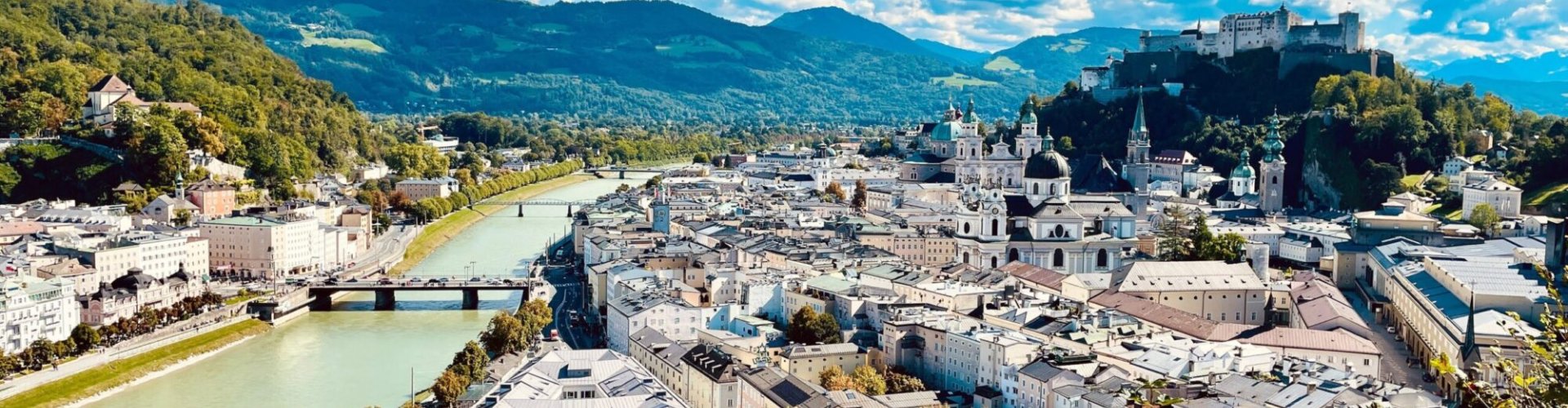 Scenic Salzburg city view