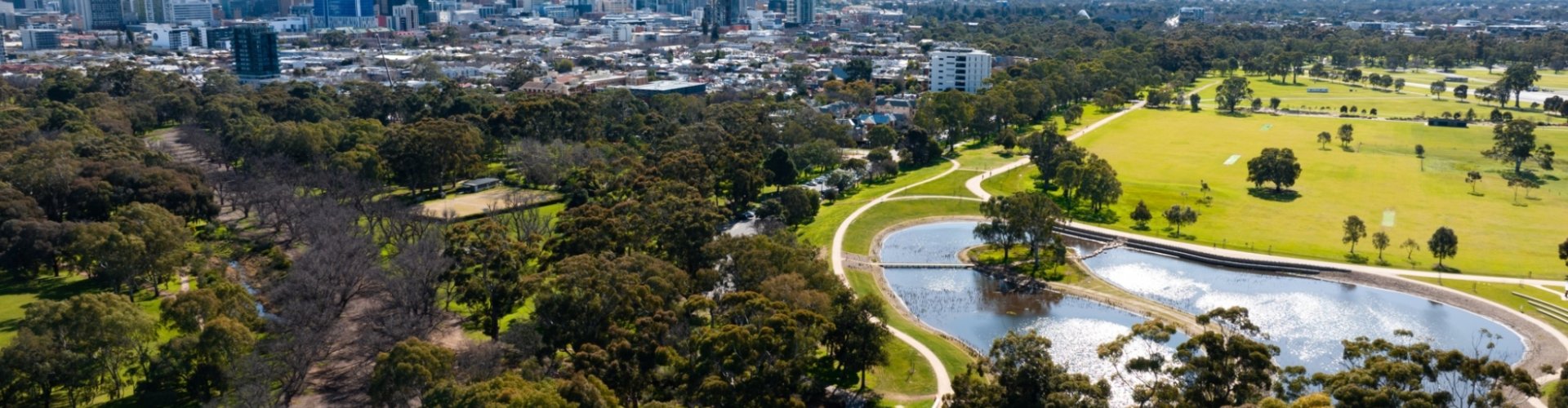 Adelaide cityscape at dusk