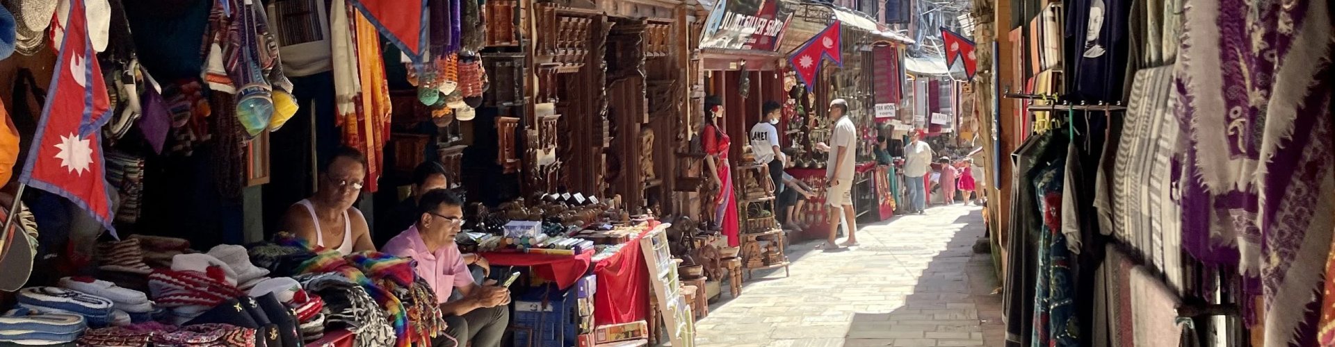 Kathmandu cityscape at sunset