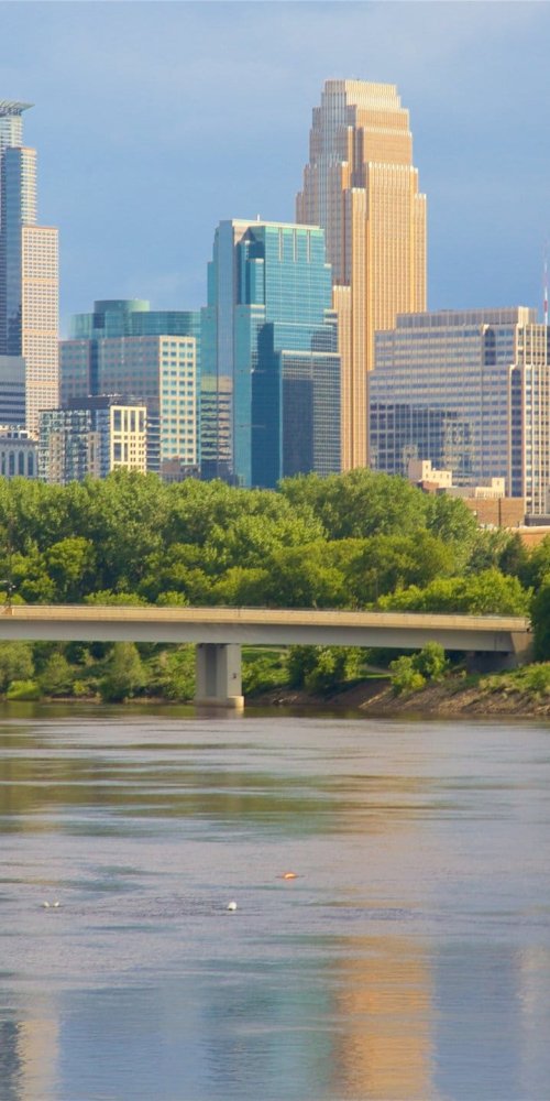 Apartment neighbourhood in Minneapolis