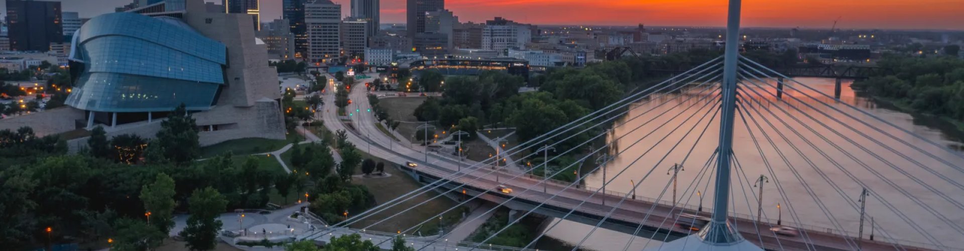 Winnipeg Cityscape at Sunset
