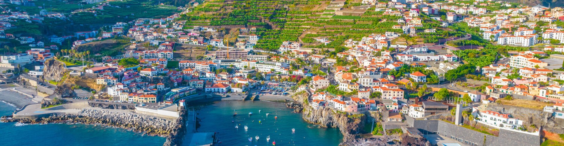 View over Funchal from above