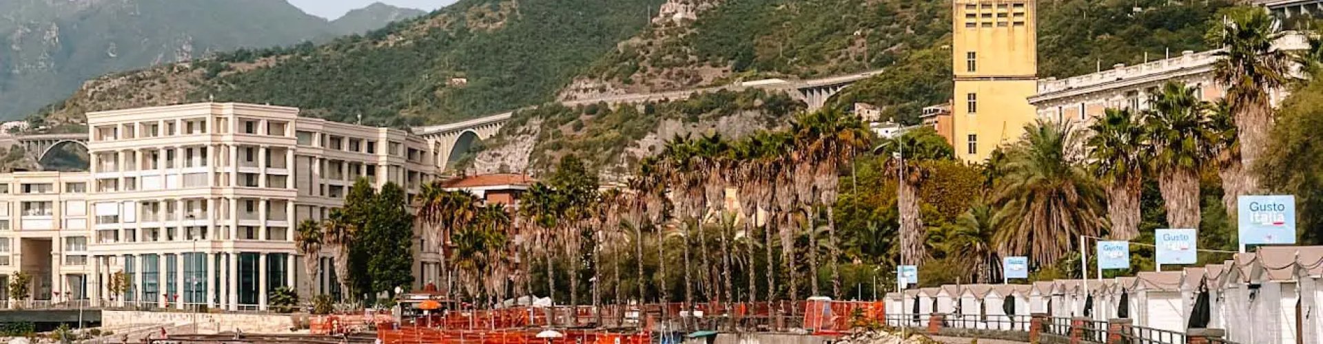 View over Salerno coastline