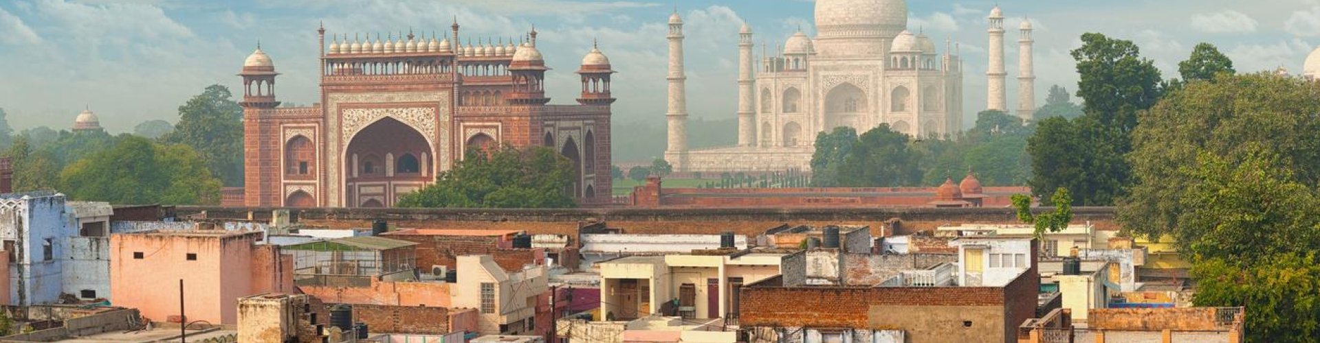 Scenic view of Agra cityscape