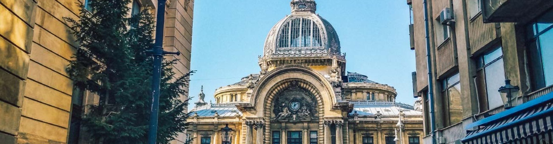 Scenic view of Bucharest skyline
