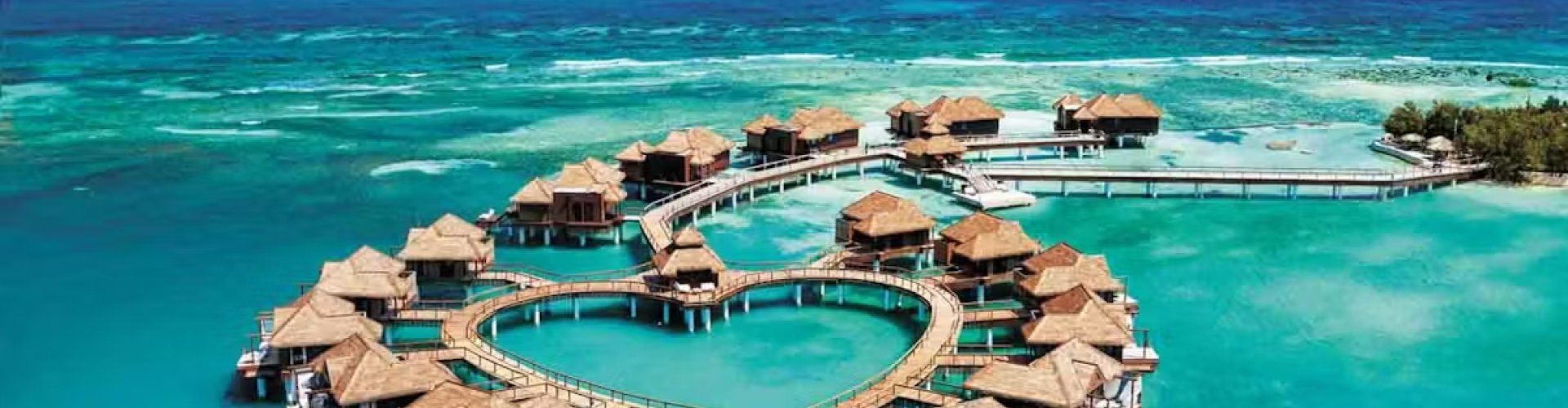 Sunset over Montego Bay apartments