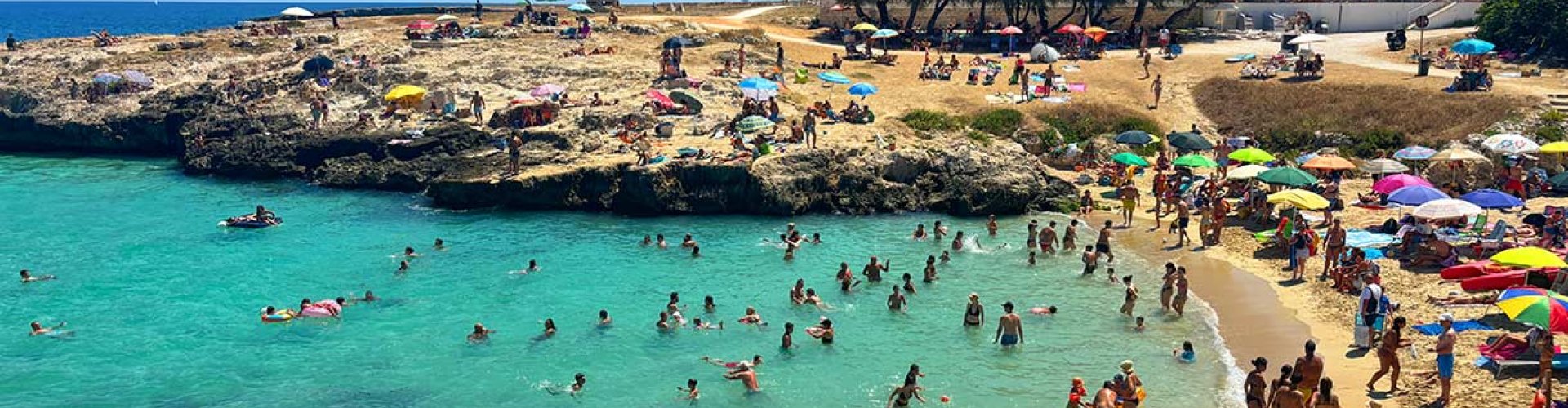 Scenic view of Monopoli coastline