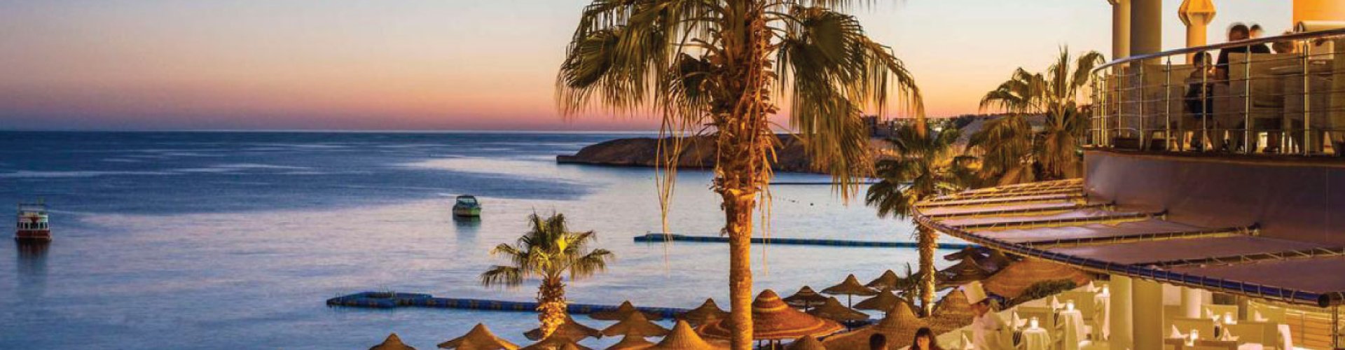 Sunset over Sharm El Sheikh skyline